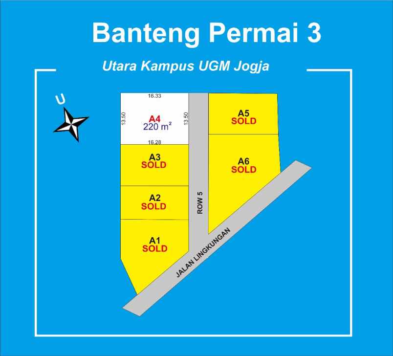 dijual tanah jl kaliurang km 8