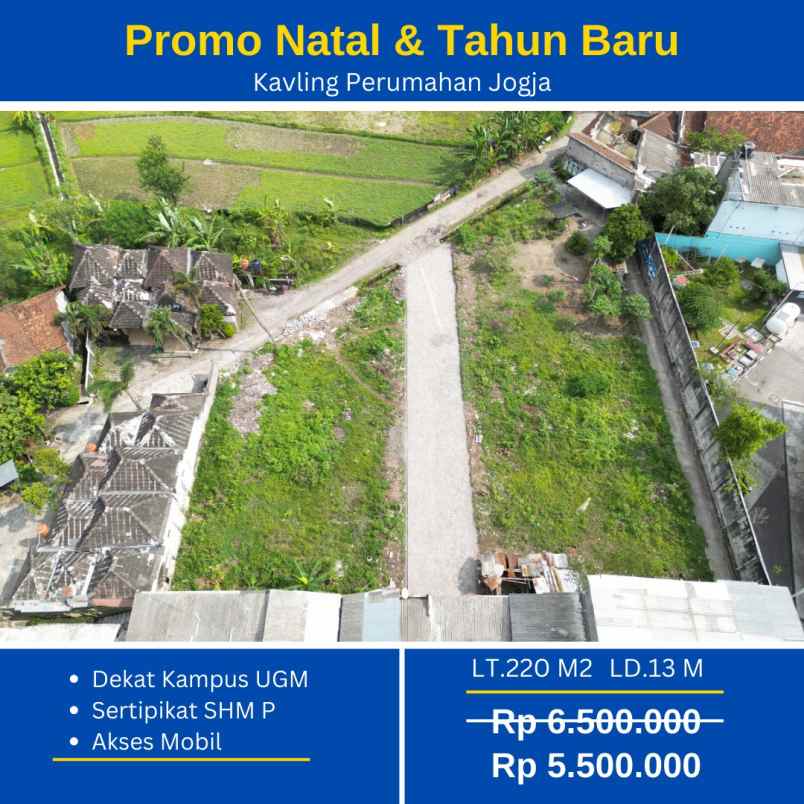 dijual tanah jl kaliurang km 8