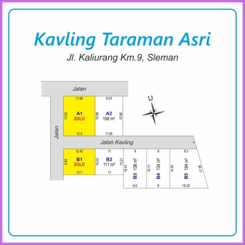 dijual tanah jl kaliurang km 9 sleman