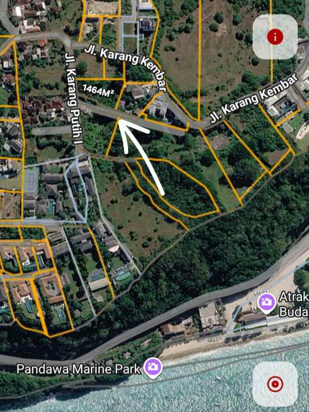 dijual tanah jl karang putih i