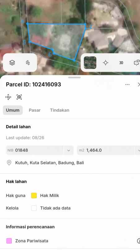 dijual tanah jl karang putih i