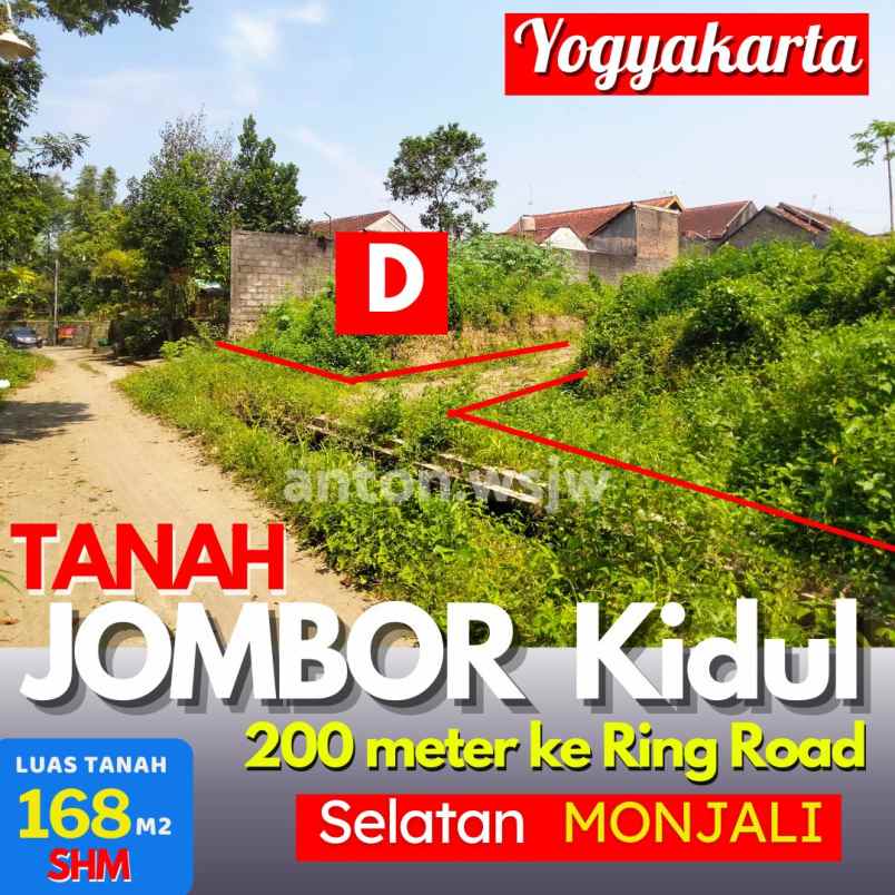 dijual tanah jl kenari jombor kidul