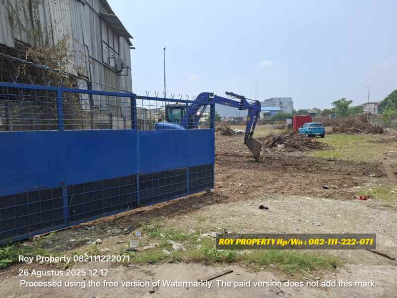 dijual tanah jl marunda makmur segaramakmur