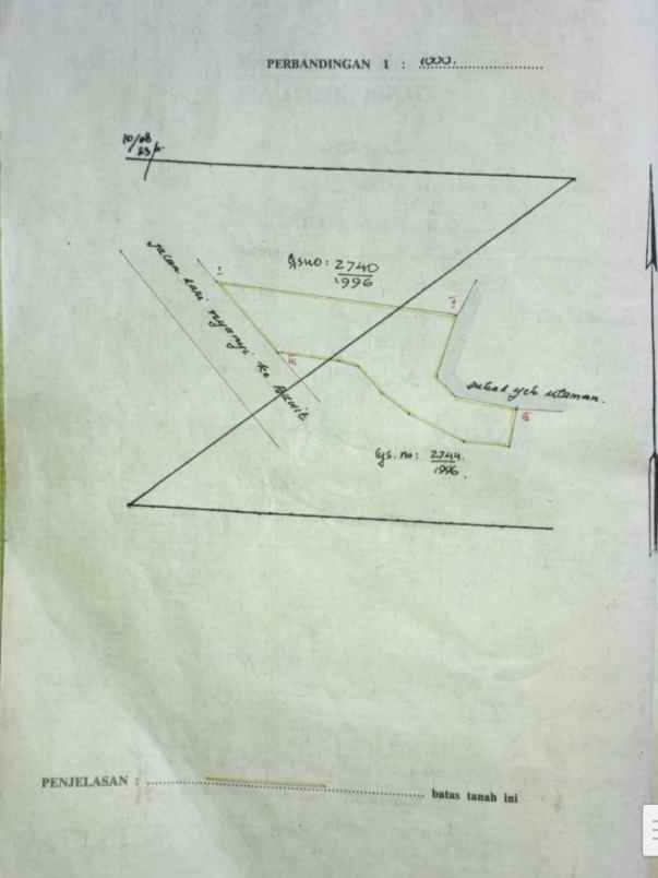 dijual tanah jln raya buwit