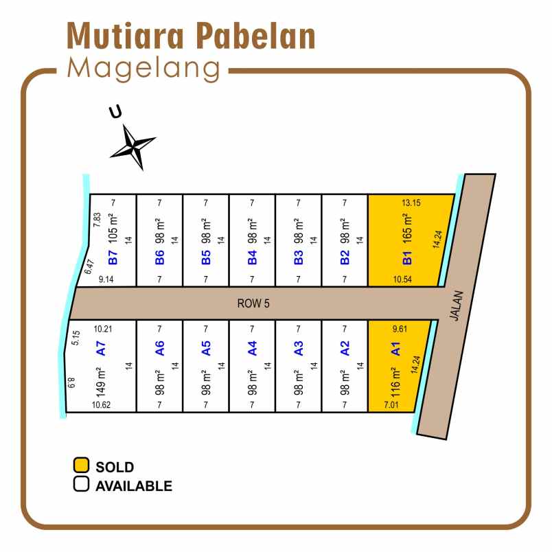 dijual tanah mungkid magelang 10 menit candi borobudur