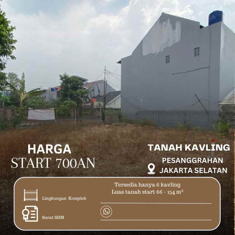 dijual tanah pesanggrahan jaksel