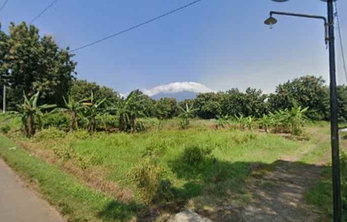 dijual tanah pinggir jl desa dekat masjid