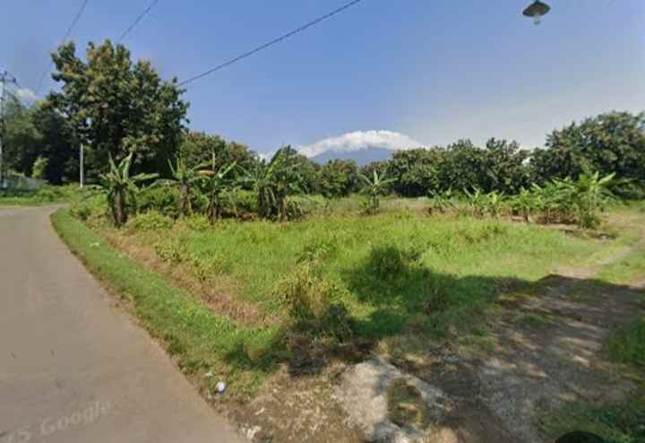 dijual tanah pinggir jl desa dekat masjid