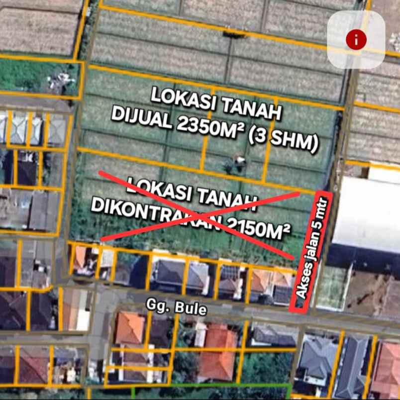dijual tanah sidakarya