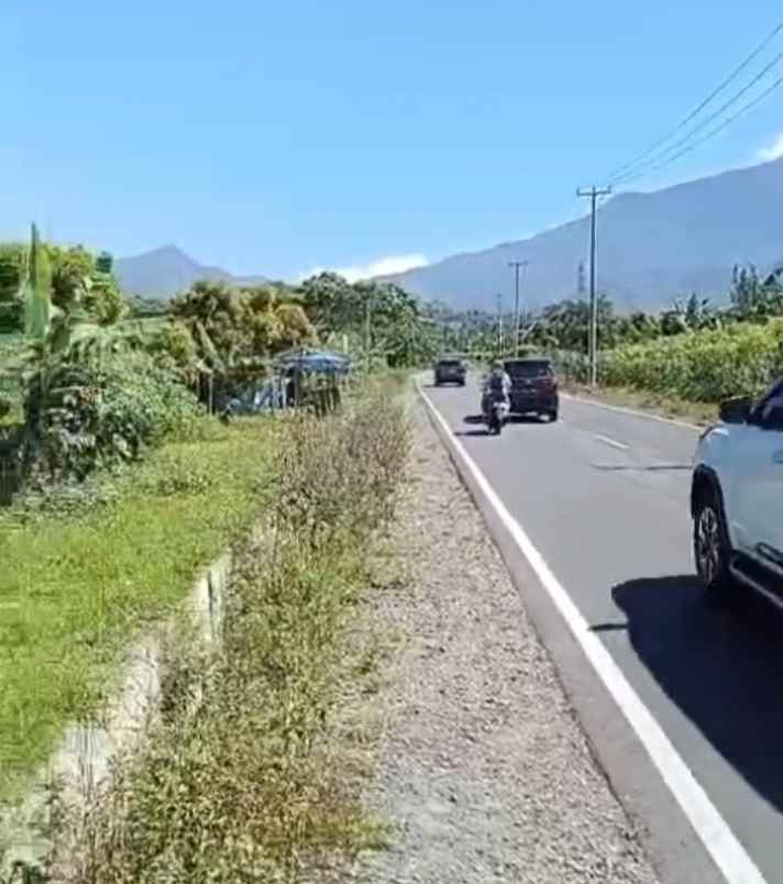 dijual tanah strategis pinggir jalan baru cisantana