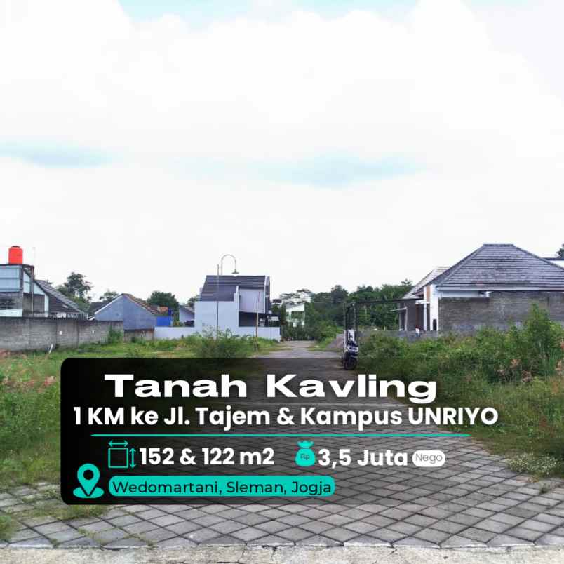 dijual tanah wedomartani sleman