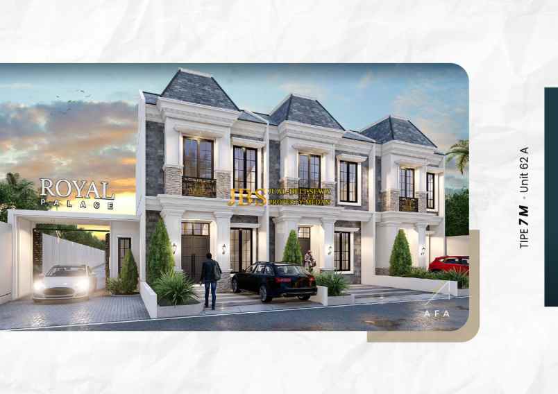 dijual villa komplek royal palace jalan