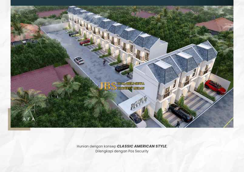 dijual villa komplek royal palace jalan