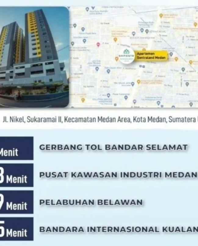 disewakan apartemen jalan nikel asia mega mas