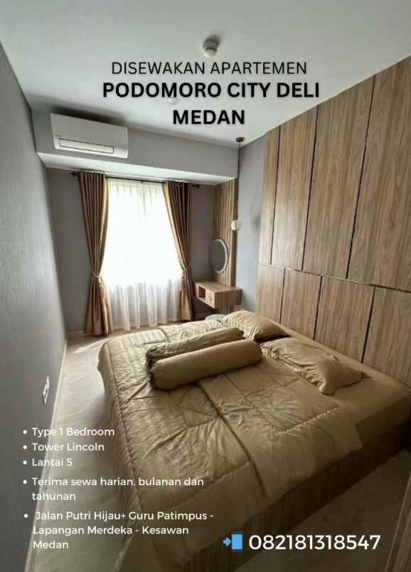 disewakan apartemen jalan putri hijau deli