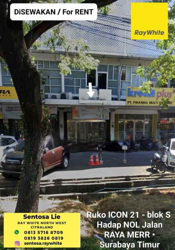 disewakan ruko gudang kantor jalan ir soekarno