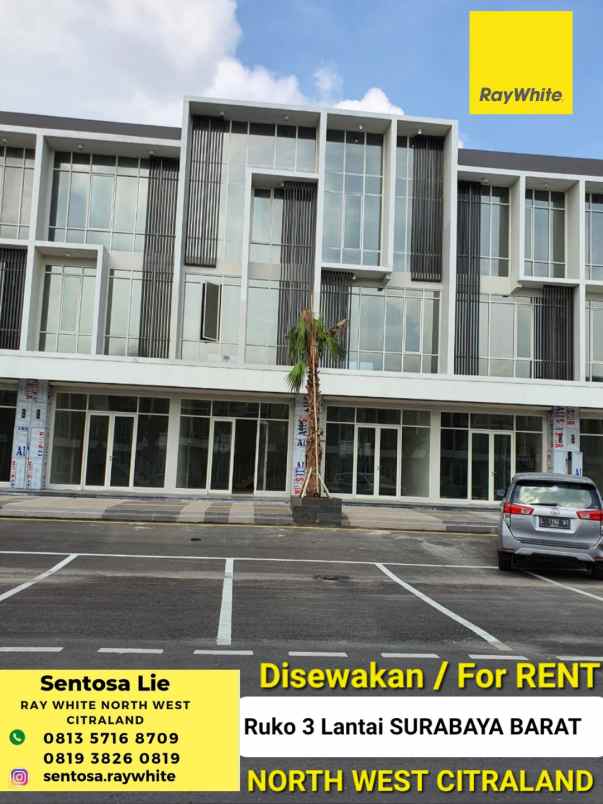 disewakan ruko gudang kantor jalan north west boulevard