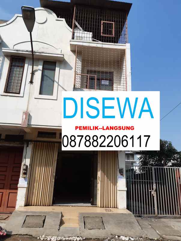 disewakan ruko gudang kantor ruko fantasi blok v no 18