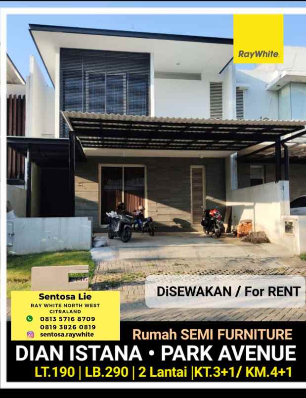 disewakan rumah jalan dian istana