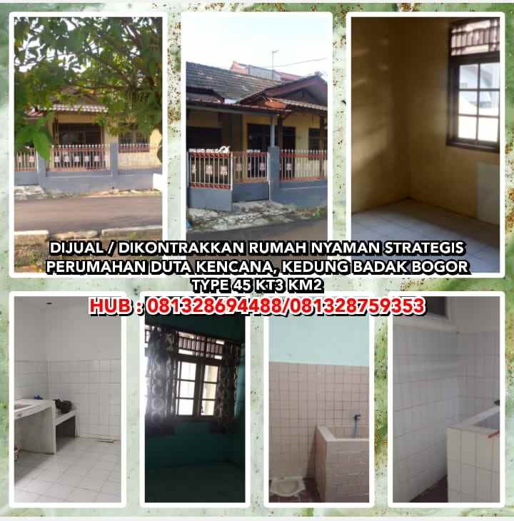 disewakan rumah kedung badak tanah sareal