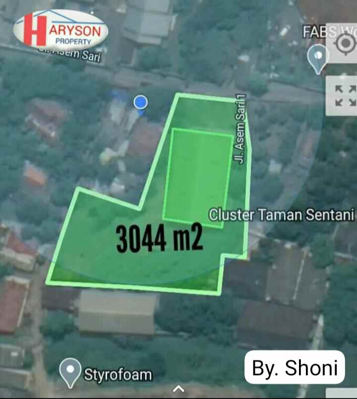 gudang 3044 m2 mustikasi kota bekasi