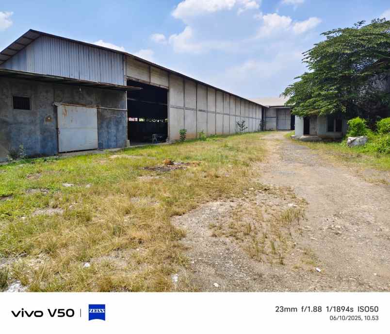 gudang luas 6918 m2 di mustika jaya kota bekasi