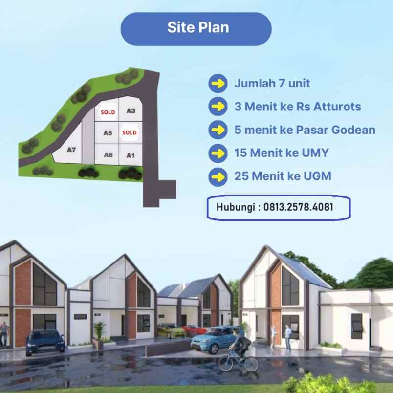 hunian 500 jutaan dekat rs at tourots seyegan sleman