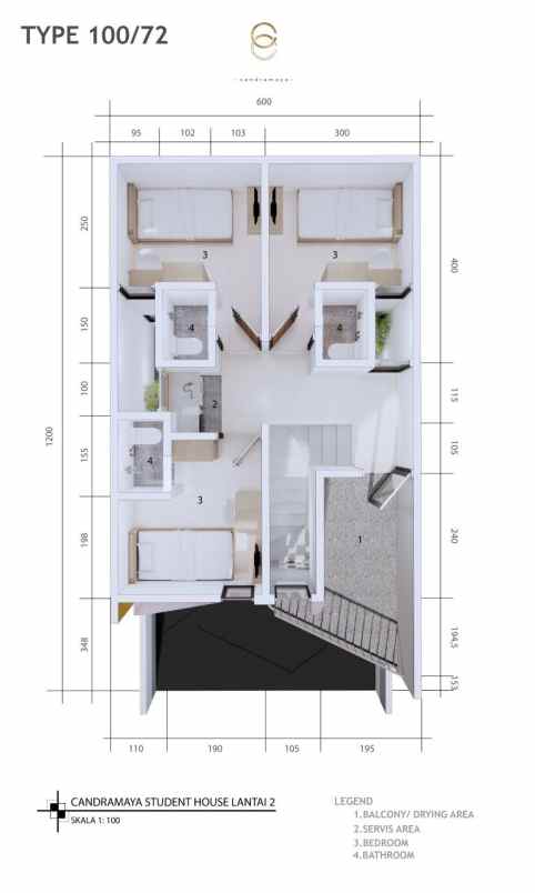 jual kost inden bogor 6 kamar fasilitas lengkap