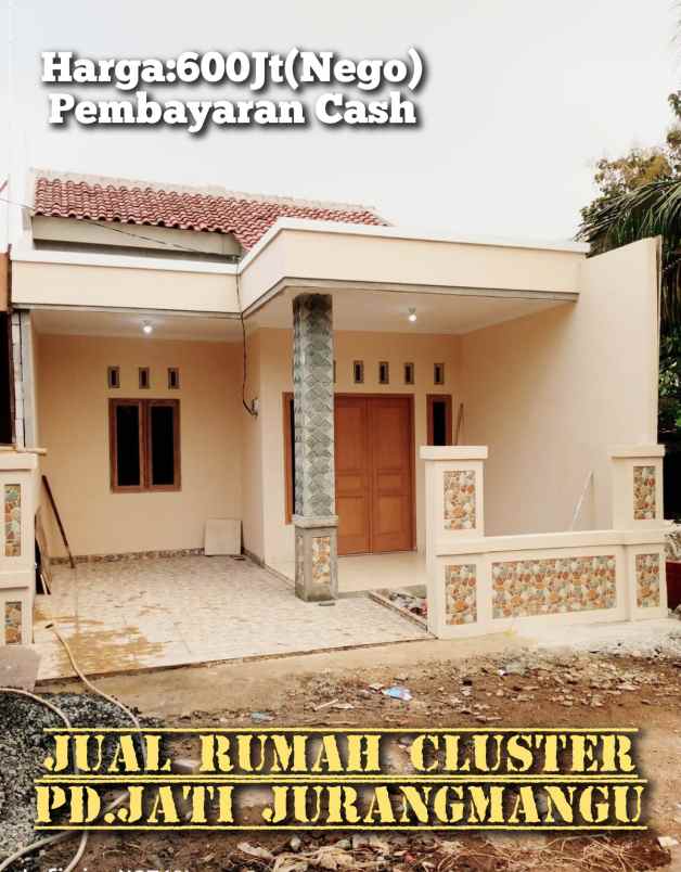 jual rumah baru 1 lantai siap huni