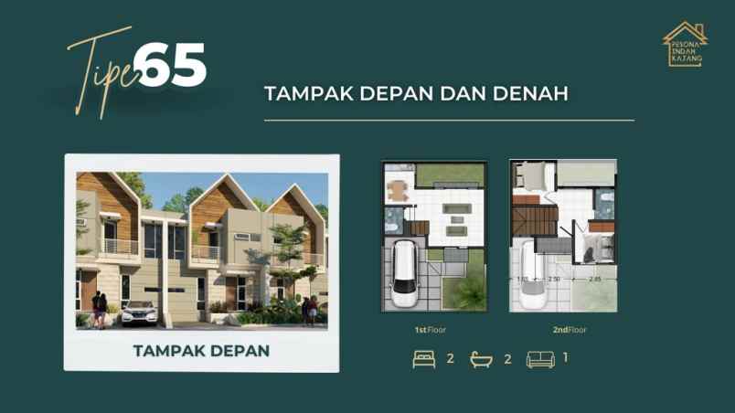 jual rumah villa batu 2 lantai pesona indah kajang