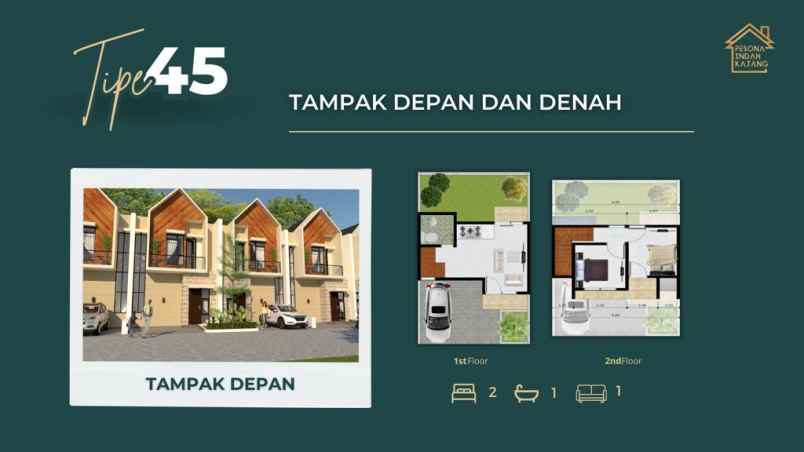 jual rumah villa batu 2 lantai pesona indah kajang