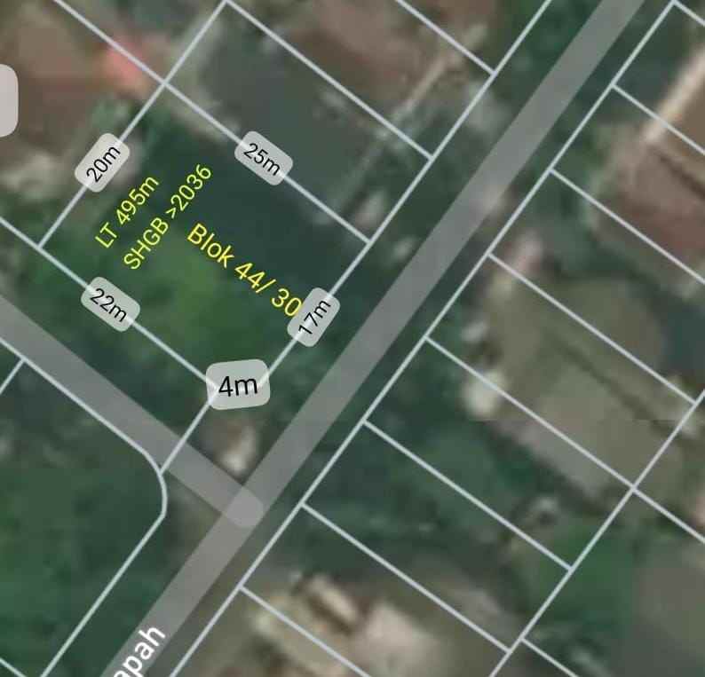 jual tanah hook kav dki meruya utara jak bar