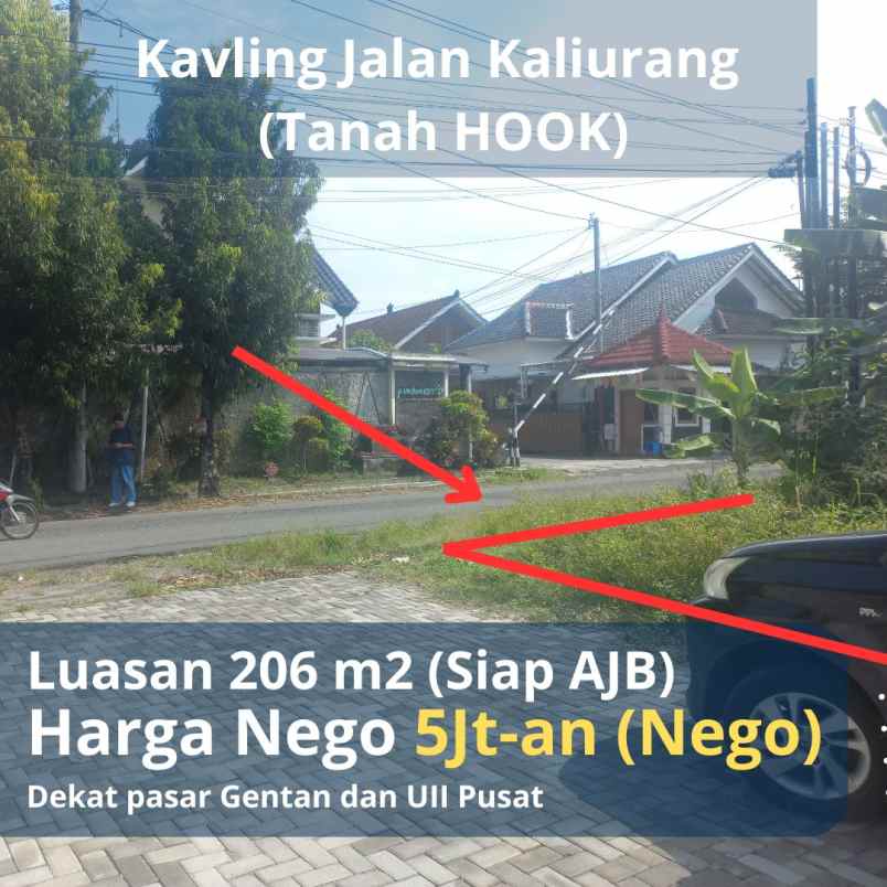 kavling kaliurang siap ajb tanah hook istimewa