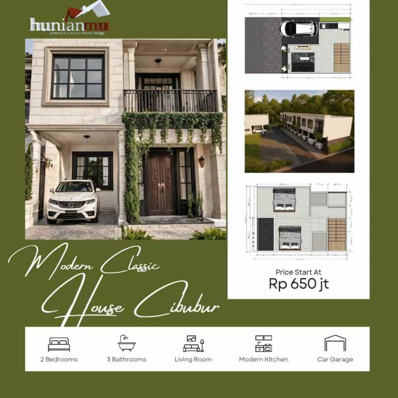 modern classic house cibubur
