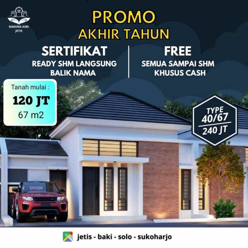 promo rumah murah jetis baki sukoharjo