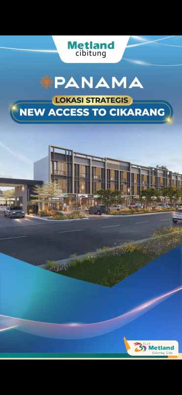 ruko panama metland cibitung 3 lantai konsep 3 in 1