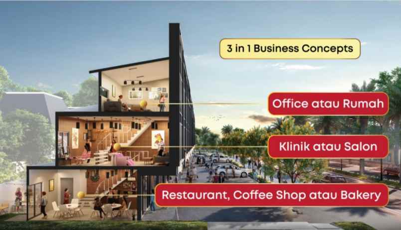 ruko panama metland cibitung 3 lantai konsep 3 in 1