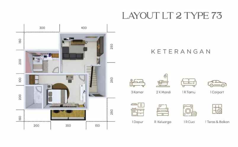 rumah 2 lantai 696 jt an di cilangkap depok