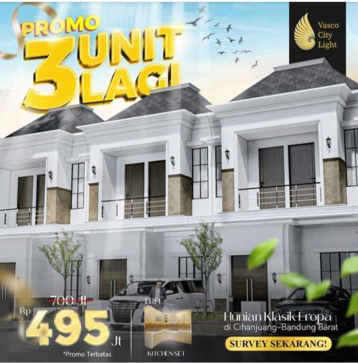 rumah baru 2 lantai dgn harga promo 400 jutaan