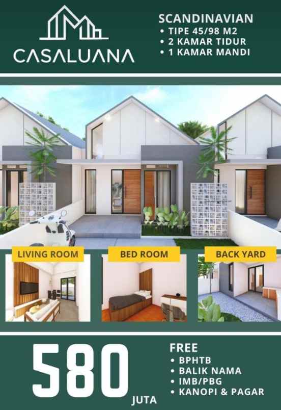 rumah baru di sleman harga promo desain kekinian