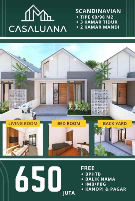 rumah baru di sleman harga promo desain kekinian