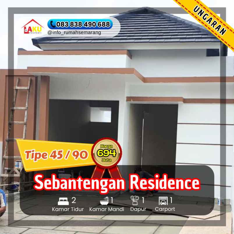 rumah cantik di perum sebantengan residence ungaran