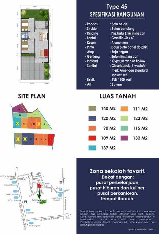 rumah cantik di perum sebantengan residence ungaran