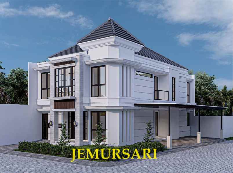 rumah jemursari carport muat 6 mobil