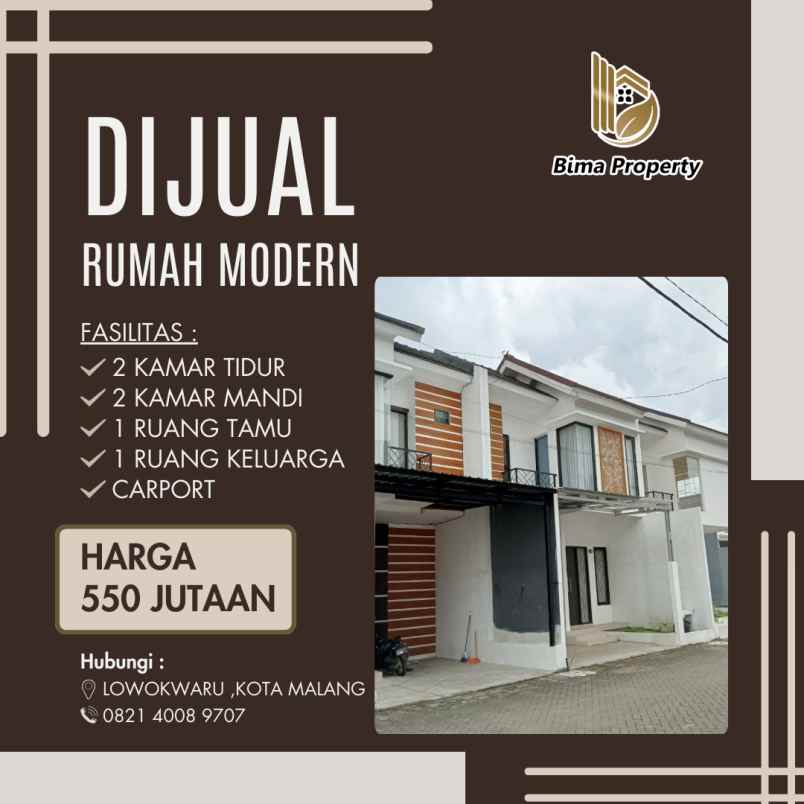 rumah keren luas kota malang