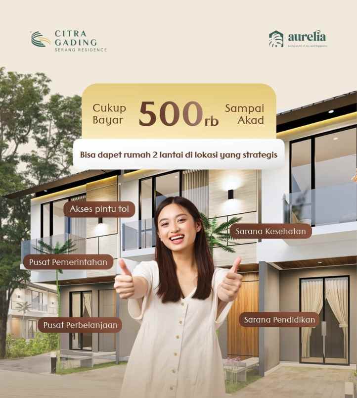 rumah komersil citra gading serang