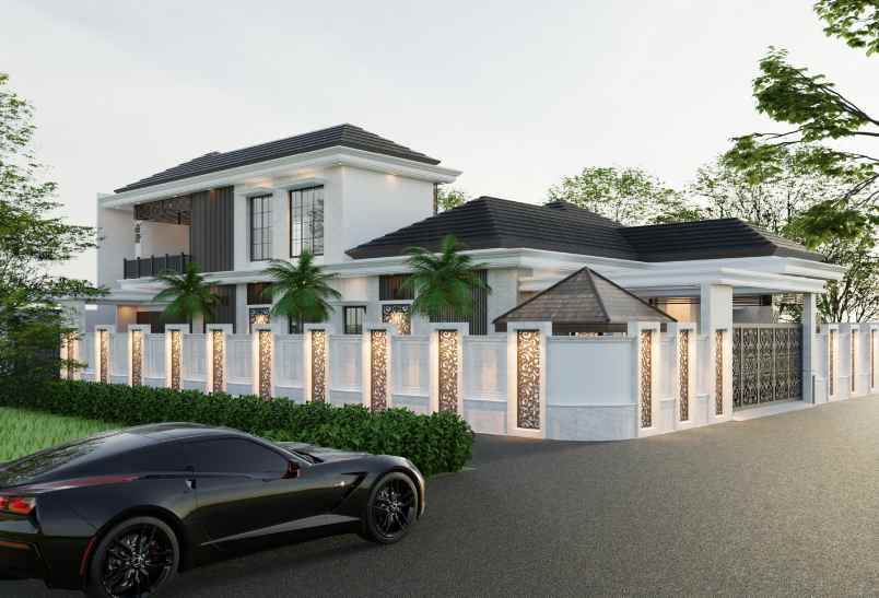 rumah mewah desain bisa request di jalan cemara gading