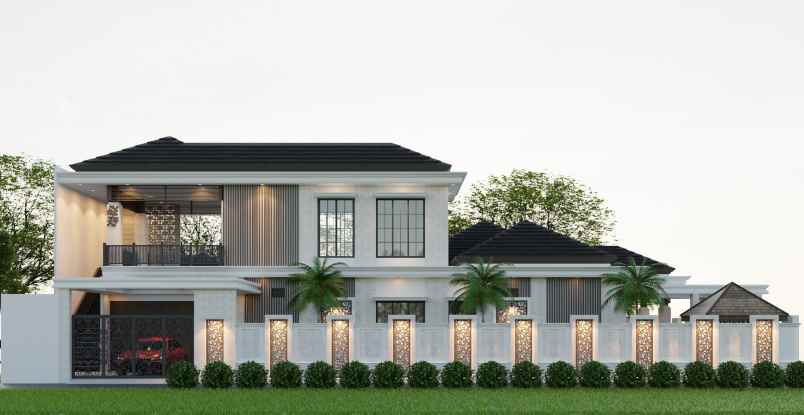 rumah mewah desain bisa request di jalan cemara gading