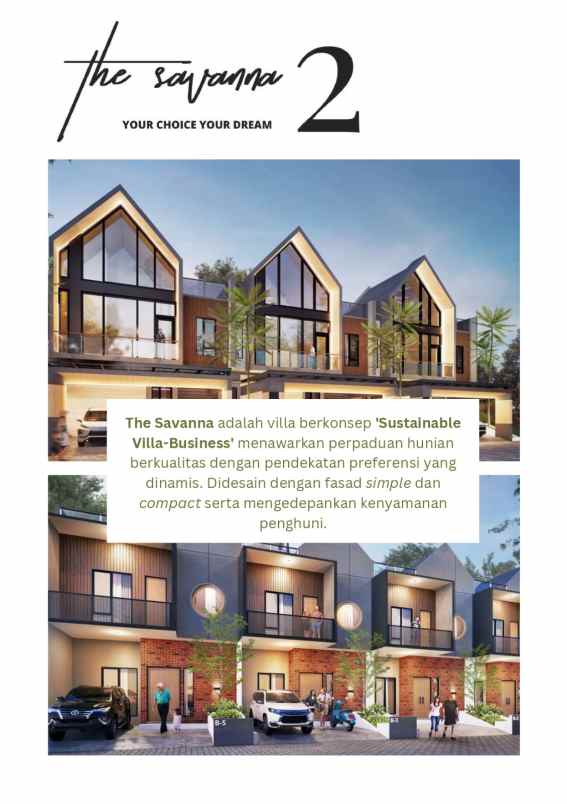 rumah modern mewah ala villa 2 lantai di kota batu