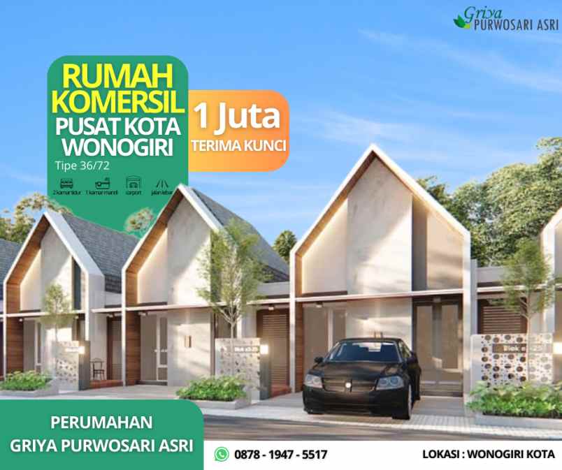 rumah modern pusat wonogiri kota